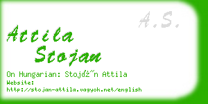 attila stojan business card